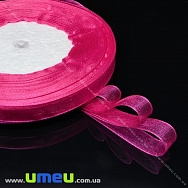 Лента из органзы, 10 мм, Малиновая (LEN-015795)