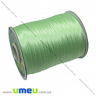 Атласна коса бейка, 15 мм, Салатова світла (LEN-010326)