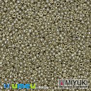 Бісер японський Miyuki круглий RR 15/0 №4201, Duracoat Galvanized, Сріблястий (BIS-045875)