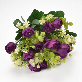 Букет камелії, 30 см, Фіолетовий (DIF-062183)