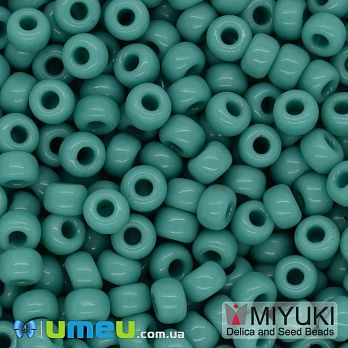 Бисер японский Miyuki круглый RR 6/0 №412, Бирюзовый (BIS-046022)