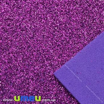 Фоаміран глітерний, 2 мм, Фіолетовий, 20х30 см (FOM-037073)