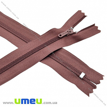 Блискавка (змійка) брючна спіральна напівпотайна нероз'ємна, 20 см, Тип 3, Коричнева св. (ZIP-020713)