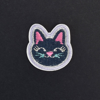 Термоаппликация, Котик, 3,5х3 см (APL-060137)