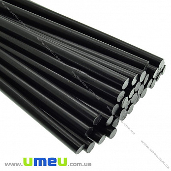 Силіконовий стрижень для клейового пістолета чорний, діаметр 7 мм, довжина 290 мм (INS-020281)