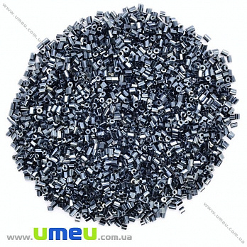 Бісер китайський рубка, 2,2 мм, Мокрий асфальт перламутровий (BIS-001502)