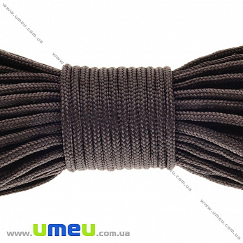 Шнур миникорд 2 мм, Коричневый темный (LEN-020449)
