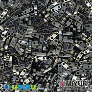 Бисер японский Miyuki QUARTER TILA №464, 5х1,2 мм, Мокрый асфальт (BIS-046092)