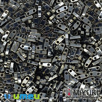 Бисер японский Miyuki QUARTER TILA №464, 5х1,2 мм, Мокрый асфальт (BIS-046092)