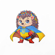 Набір алмазного живопису (наклейка) 10х10 см, Їжачок-захисник (SXM-059111)