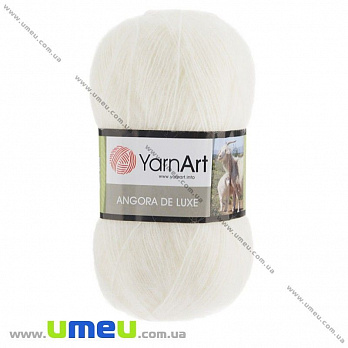 Пряжа YarnArt Angora De Luxe 100 г, 520 м, Белая 501 (YAR-029531)