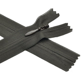 Блискавка потайна нероз'ємна, 25 см, Тип 3, Хакі темна (ZIP-060431)