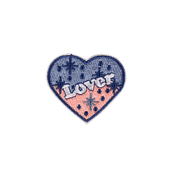 Аппликация на клеевой основе Сердечко, 4,5х4 см, Синяя (APL-055028)
