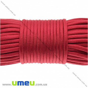 Шнур паракорд семіжільний 4 мм, Червоно-малиновий (LEN-017839)