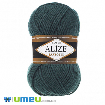 Пряжа Alize Lanagold 100 г, 240 м, Зелена темна 426 (YAR-043317)