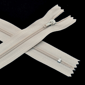 Молния спиральная неразъемная, 50 см, Тип 3, Бежевая (ZIP-045108)