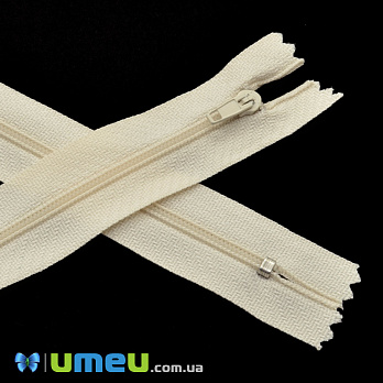 Молния спиральная неразъемная, 18 см, Тип 3, Кремовая (ZIP-045084)