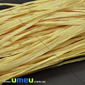 Рафия 10 мм, Желтая глянцевая (KNT-037326)
