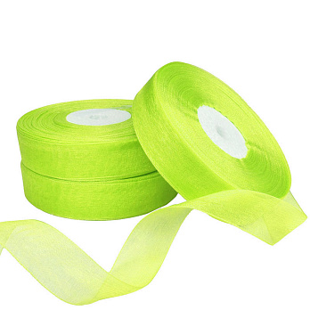 Лента из органзы, 20 мм, Лимонная (LEN-056860)