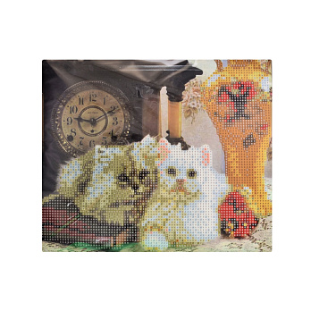 Набір алмазного живопису на картоні 25х21 см, Пухнасті друзі (SXM-052475)