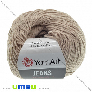 Пряжа YarnArt Jeans 50 г, 160 м, Бежевая 87 (YAR-036464)