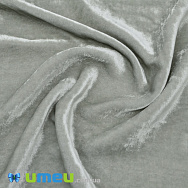 Оксамит італійський шовковий, Ширина 20 см, Сірий (TKN-038565)