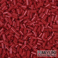Бісер японський Miyuki Стеклярус 3 мм BGL3-408, Червоний (BIS-055962)
