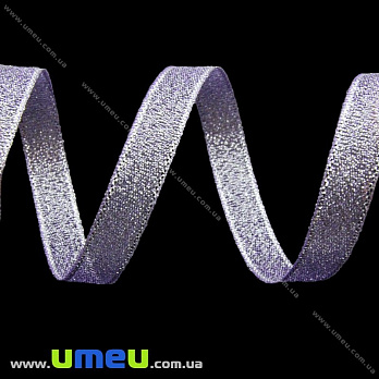 Стрічка парчева, 6 мм, Бузкова (LEN-022586)