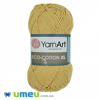 Пряжа YarnArt Eco-cotton XL 200 г, 220 м, Жовта 764 (YAR-038381)