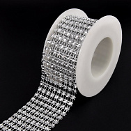 Стразова стрічка (шина), 40 мм, Срібляста (LEN-060988)