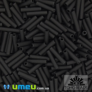 Бісер японський TOHO Стеклярус 9 мм TB-03-49F, Чорний матовий (BIS-040541)