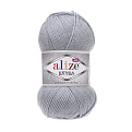 Пряжа Alize Extra 100 г, 220 м, Сіра 52 (YAR-060200)