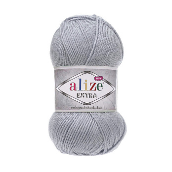 Пряжа Alize Extra 100 г, 220 м, Сіра 52 (YAR-060200)