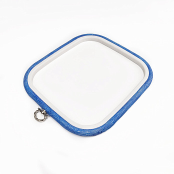 Пяльці-рамка NURGE прямокутні пластикові 18х20 см, Блакитні (MUL-053470)