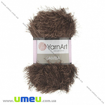 Пряжа YarnArt Samba 100 г, 150 м, Коричневая 2034 (YAR-025479)
