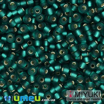 Бисер японский Miyuki круглый RR 8/0 №2425F, Изумрудный матовый (BIS-045987)