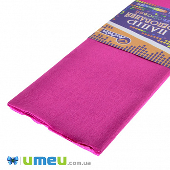 Гофрований папір Китай розтяжність 35%, Рожевий темний, 0,5х2 м (DIF-038316)