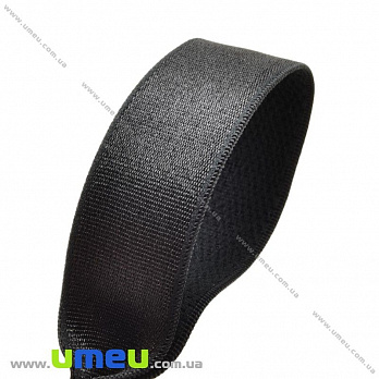 Резинка бретелечна, 20 мм, Чорна (LEN-027654)