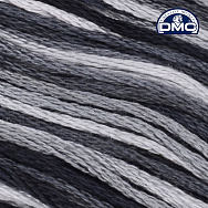 Муліне DMC 0053 Меланж чорно-білий (DMC-034242)