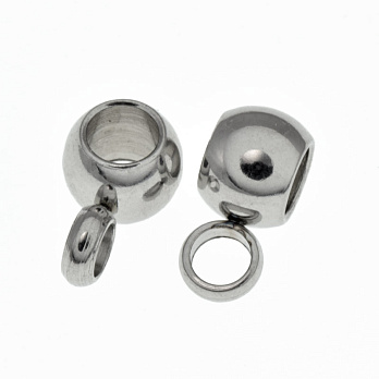 Бейл из нержавеющей стали, 8х5х4 мм, Темное серебро (STL-058440)