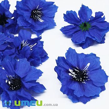 Василек тканевый (головка), 70 мм, Синий (DIF-044996)