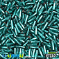 Бісер чеський Стеклярус 3, №67210, Смарагдовий блискучий скручений, 7 мм (BIS-050534)