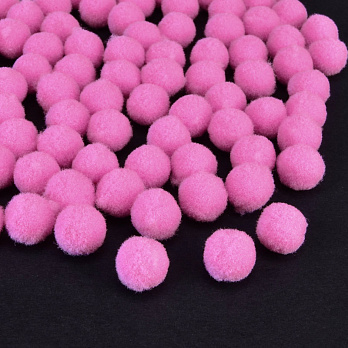 Помпони оксамитові 1 см, Рожеві (DIF-052574)