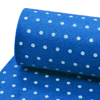 Фетр Горошек 1 мм, 20х28 см, Синий (FLT-056445)