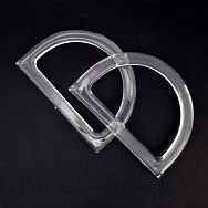 Ручки для сумок пластиковые, 120х85 мм, Прозрачные (BAG-062335)