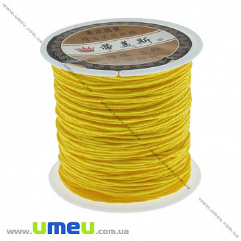 Нейлоновый шнур (для браслетов Шамбала), 1 мм, Желтый(LEN-004009)