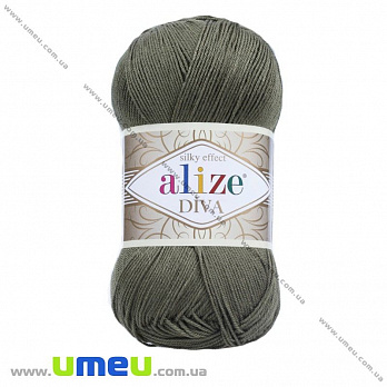Пряжа Alize Diva 100 г, 350 м, Оливковая 273 (YAR-029465)