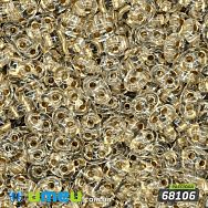 Бисер чешский Twin (Твин) №68106, 2,5х5 мм, Прозрачно-золотистый прокрашенный (BIS-026291)