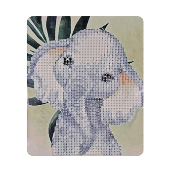 Набор алмазной живописи на картоне 25х21 см, Слоненок (SXM-056393)