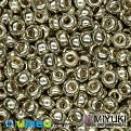 Бисер японский Miyuki круглый RR 6/0 №4201, Duracoat Galvanized, Серебристый (BIS-046037)